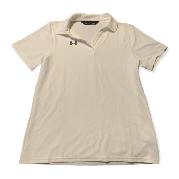 HEAT GEAR | Unisex | White Collared Polo Shirt | M | Moisture Wicking - Picture 1 of 10